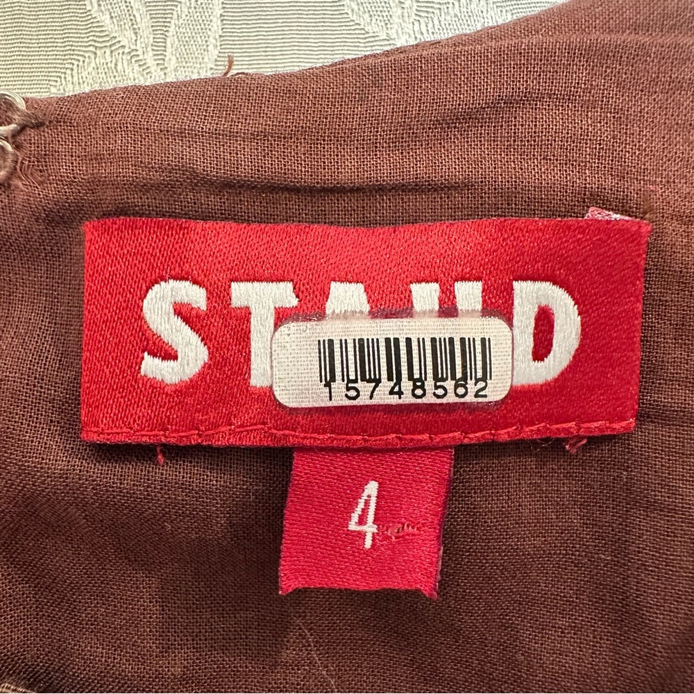 Staud Portrait Maxi Dress Gown Chocolate Brown Size 4 - Picture 13 of 13